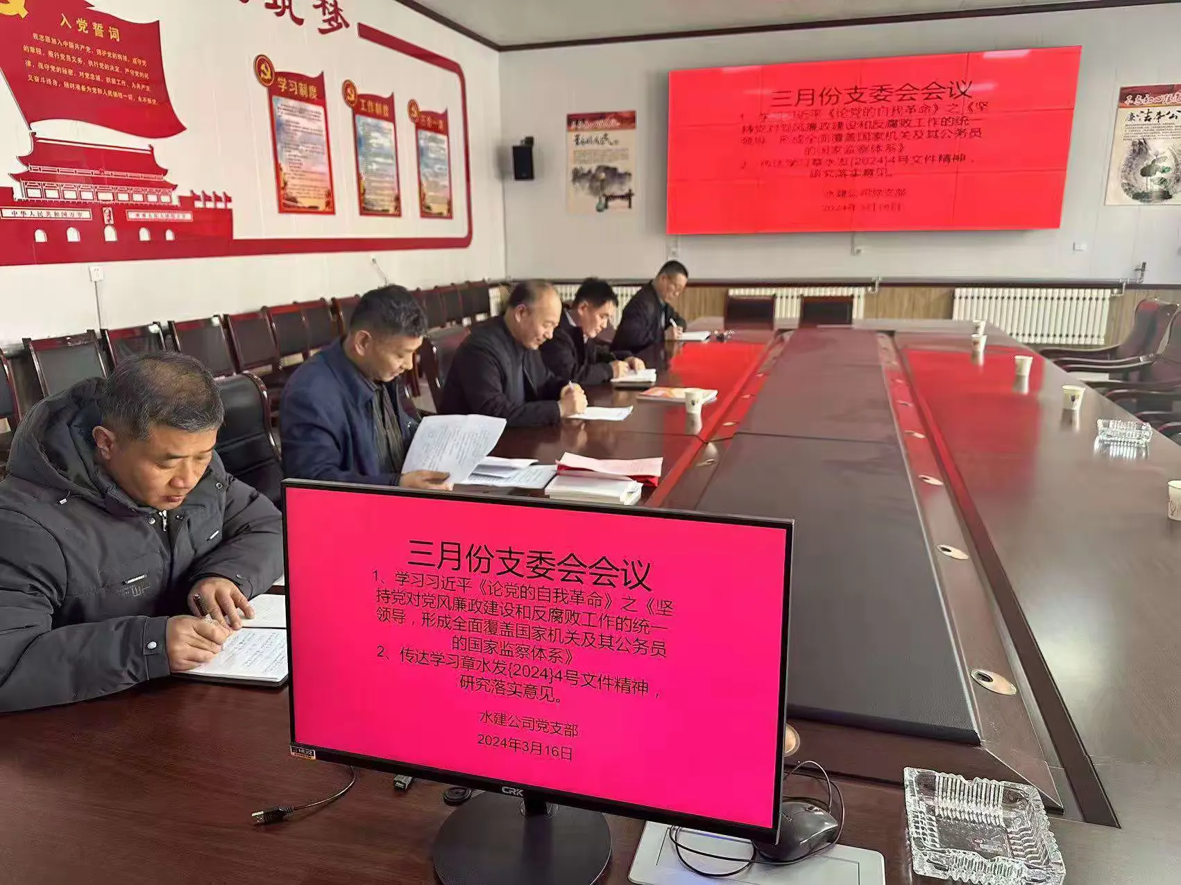 【红心向党  人水和谐】水建公司党支部开展2024年3月份主题党日活动(图6)