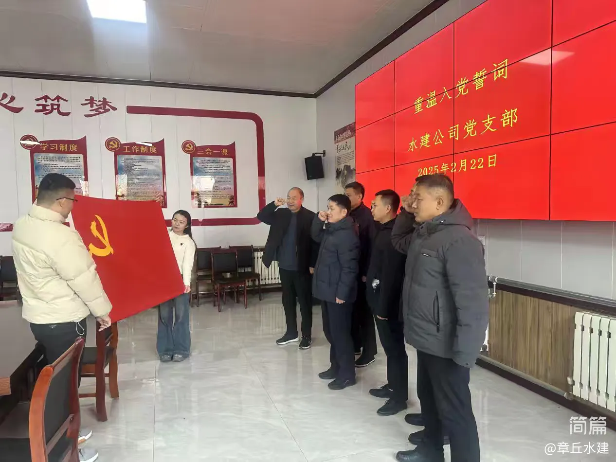【红心向党  人水和谐】水建公司党支部开展2025年2月份主题党日活动(图2)