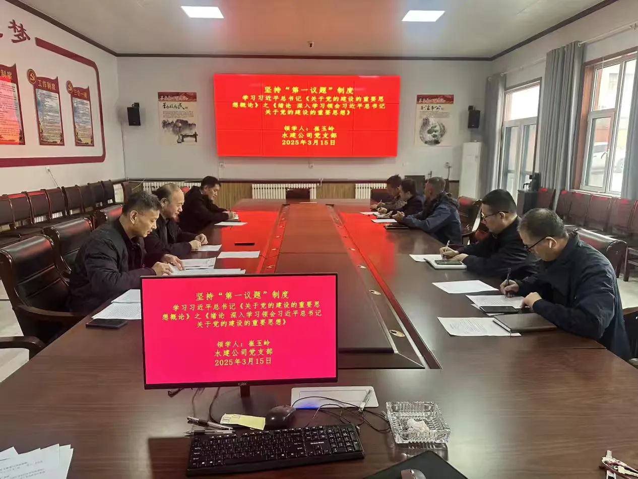 【红心向党  人水和谐】水建公司党支部开