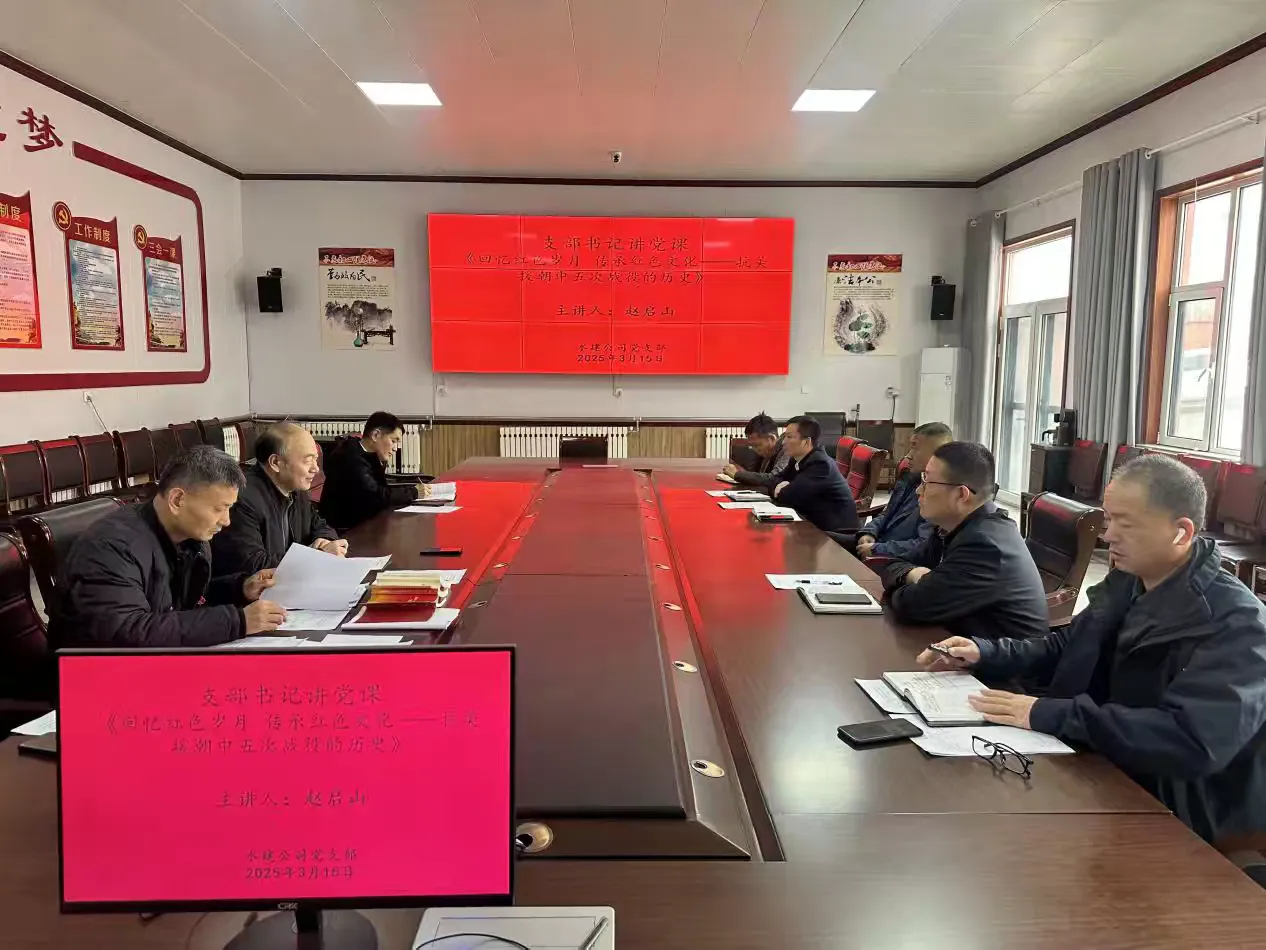 【红心向党  人水和谐】水建公司党支部开展2025年3月份主题党日活动(图3)